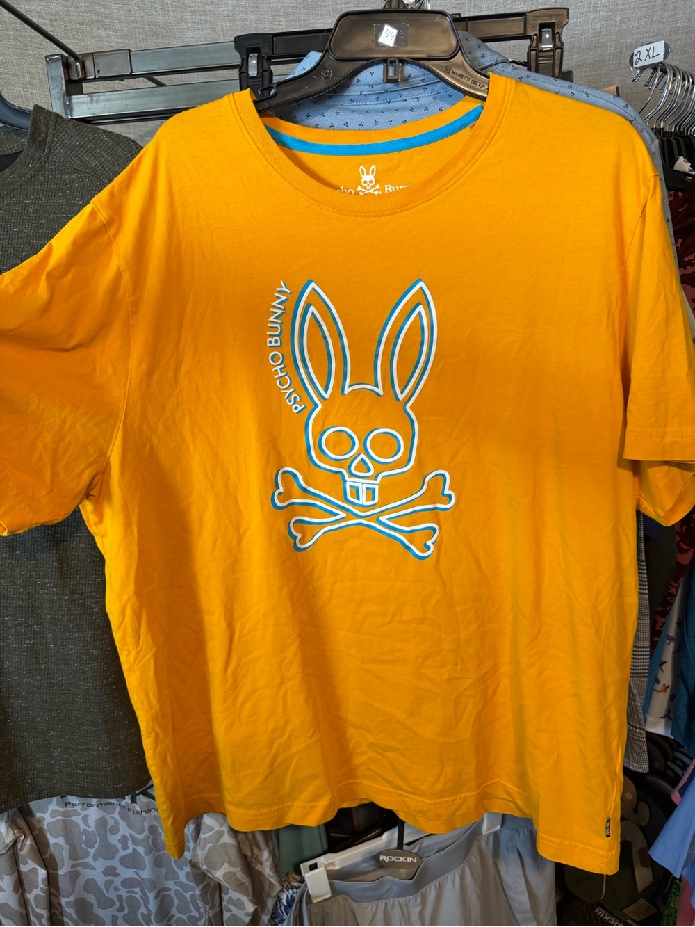 Men’s Psycho Bunny Orange Tee 2XL